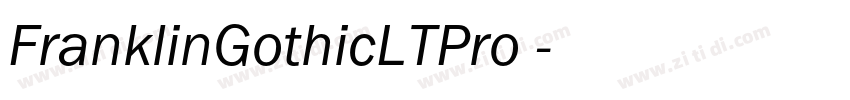 FranklinGothicLTPro 字体转换